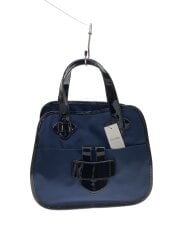 画像：ハンドバッグ/PVC/NVY/無地