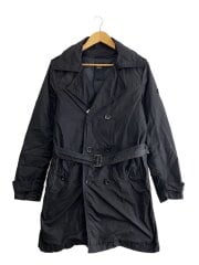 画像：トレンチコート/2/ポリエステル/BLK/無地/MTA-4112
