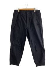 画像：21SS/TWILL HEM RIB PANTS/ボトム/2/コットン/BLK/HD-P05-002