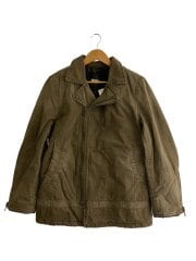 画像：00s/キャンバスダブルライダース/L/コットン/KHK/32B25