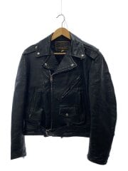 画像：BEAU BREED/70s/usa製/SERVALジッパー/ダブルライダースジャケット/40/牛革/