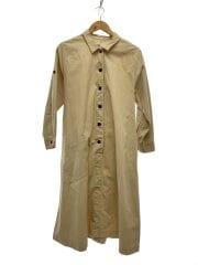 画像：TOUGH COTTON CANVAS/シャツワンピース/2/コットン/BEG/無地/595-1158500