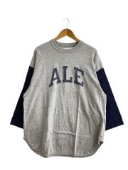 画像：バイカラーベースボールT/BASEBALL TEE/長袖Tシャツ/3/コットン/GRY