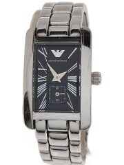 画像：クォーツ腕時計/アナログ/ステンレス/BLK/SLV/ar-0170