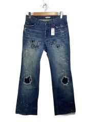 画像：01AW/スタンダード期/GRUNGE DENIM PANTS/ブーツカットパンツ/4/コットン/IDG