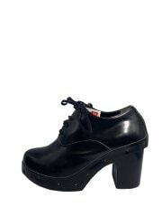 画像：ショートブーツ/23cm/BLK/レザー