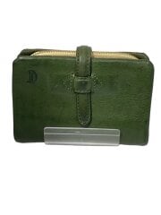 画像：2つ折り財布/レザー/GRN/無地/メンズ