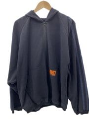 画像：パーカー/M/コットン/BLK/無地/ES10TS-01