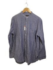 画像：Banded Collar Shirts/長袖シャツ/M/コットン/IDG