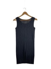 画像：プリーツ/ノースリーブワンピース/3/ポリエステル/BLK/PP55-JT104