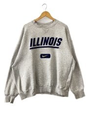 画像：90s/ILLINOIS/スウェット/XL/コットン/GRY/袖口変色