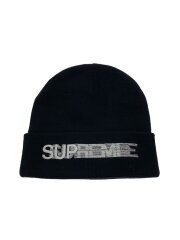 画像：MOTION LOGO beanie/ニットキャップ/FREE/アクリル/BLK/メンズ