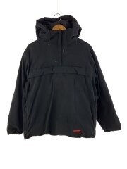 画像：Hooded Down Pullover/ダウンジャケット/M/--/BLK/無地