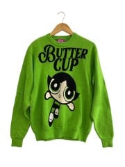 画像：×パワパフガールズ/ニット/FREE/コットン/GRN/24FW-PGNT03