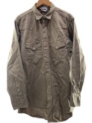 画像：80S-90S/長袖シャツ/17.5/コットン/BEG