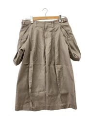 画像：S Curved Utility Capri Trousers/S/コットン/GRY/無地/NF261P04