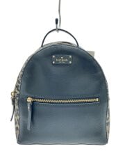 画像：リュック/レザー/BLK/レオパード