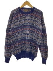 画像：ニット・セーター(厚手)/XL/ウール/マルチカラー/総柄