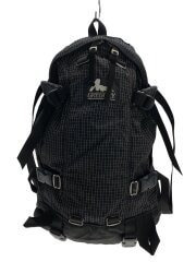 画像：リュック/ナイロン/BLK/チェック/デイバック/シルバータグ/90`S/バックル劣化有