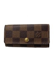 画像：ミュルティクレ4_ダミエ・エベヌ/レザー/BRW/レディース