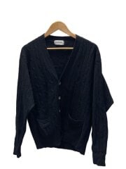 画像：カーディガン(厚手)/L/ウール/BLK/無地