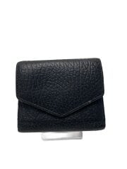 画像：3つ折り財布/レザー/BLK/メンズ/S56UI0136 P0399