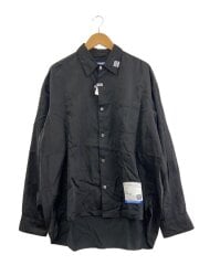 画像：長袖シャツ/44/レーヨン/BLK/I11SH031