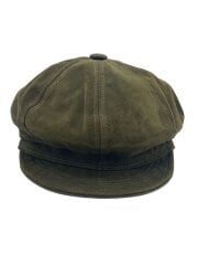 画像：キャスケット/L/スウェード/GRN/無地/メンズ