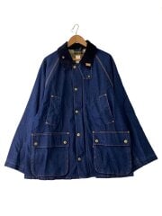 画像：Oversized Bedale Denim Jacket/L/コットン/NVY/無地/252MCA1081