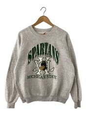 画像：80s/USA製/ミシガン/カレッジ/スウェット/XL/コットン/GRY//