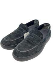 画像：ローファー/UK6.5/BLK/スウェード