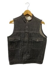 画像：2ndType/デニムベスト/38/デニム/BLK