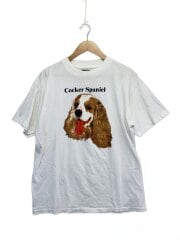 画像：90s/C90/Cocker Spaniel/Dog Tee/MADE IN USA/袖裾シングル/L/コットン//