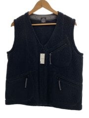 画像：FLEECE ZIP VEST/フリースベスト/2/ポリエステル/BLK/PC-022-2004