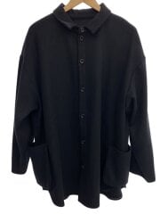 画像：CASHMERE SHIRT JACKET BABY CASH/ジャケット/3/カシミア/BLK