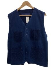 画像：KENDO VEST/ベスト/L/コットン/IDG/刺し子