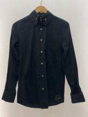 画像：長袖シャツ/44/コットン/BLK/無地