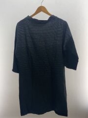 画像：長袖ワンピース/2/コットン/BLK/ボーダー/IM54KH715