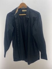 画像：長袖シャツ/L/コットン/BLK/8003074