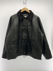 画像：レザージャケット・ブルゾン/0/レザー/BLK/無地