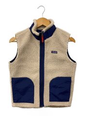 画像：フリースベスト/XL/ポリエステル/BEG/無地/STY65619FA20