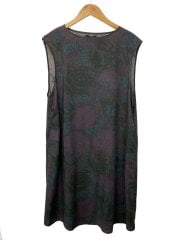 画像：ノースリーブワンピース/--/ヘンプ/GRN/花柄