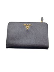 画像：2つ折り財布/レザー/BLK/メンズ/1M1225