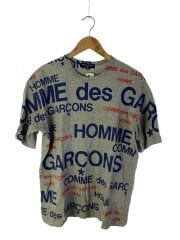 画像：コムデギャルソンオム/ロゴプリントTシャツ/M/コットン/グレー/HS-T052/AD2006