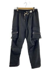 画像：カーゴパンツ/XL/レーヨン/BLK/無地/UNS24031