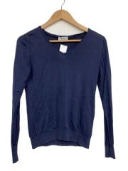 画像：ニット・セーター(薄手)/M/ウール/NVY/無地