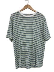 画像：Tシャツ/4/コットン/GRN/ボーダー/A24ST02BR