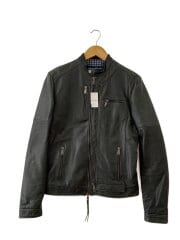 画像：レザージャケット・ブルゾン/44/羊革/BLK