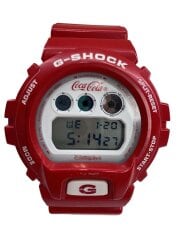 画像：クォーツ腕時計/アナログ/RED/DW-6900FS
