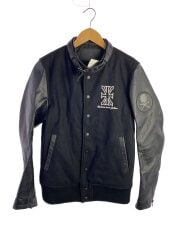 画像：スタジャン/M/ウール/BLK/CLS-JK-0048T